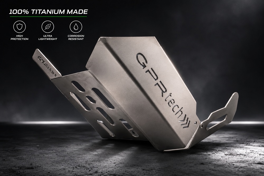 GPR TECH compatible with  Benelli Trk 502 X 2017/2020 e4 GPR TECH Titanium Skid plate 