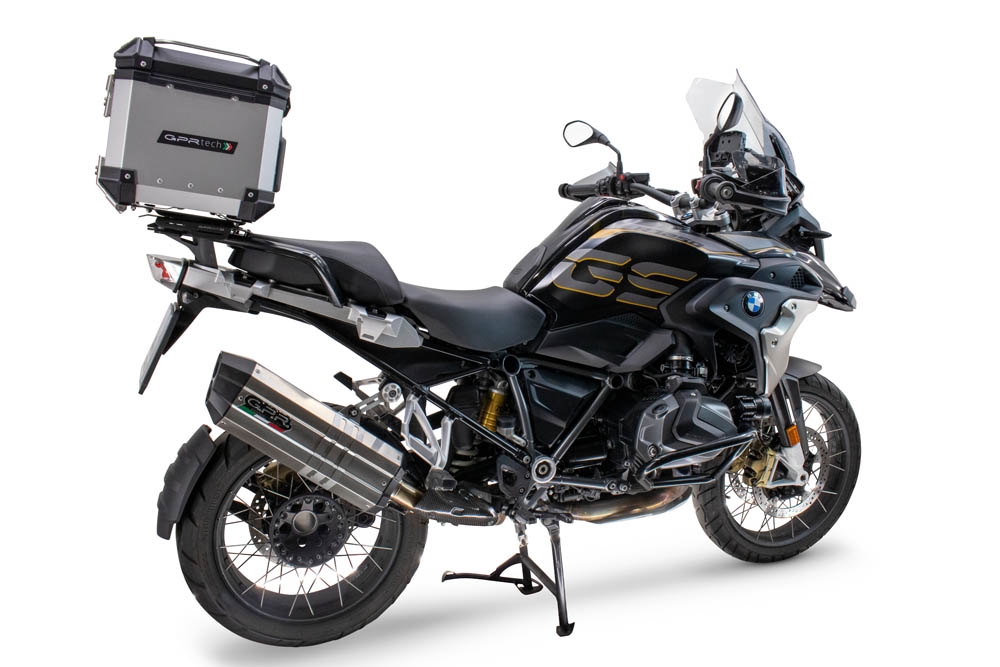 Top case GPR TECH compatible with  Bmw R 1250 Gs 2019/2020 e4 GPR TECH Top case in aluminum, silver color with specific plate included Capacity 35 LT.
