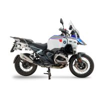 GPR exhaust compatible with Bmw R 1300 GS Adventure 2024-2026, GP-Revo Titanium, Homologated legal slip-on exhaust including removable db killer and link pipe 