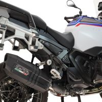 GPR exhaust compatible with Bmw R 1300 GS Adventure 2024-2026, Hyper Sonic Black Titanium, Homologated legal slip-on exhaust including removable db killer and link pipe 