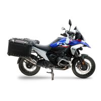 GPR TECH compatible with  Bmw R 1300 GS 2024/2026 GPR TECH Pair of side cases aluminum made, black color with specific pannier holder Capacity 38 LT. + 38 LT.