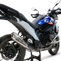 GPR exhaust compatible with Bmw R 1300 R / RS 2025-2026, GP-Revo Titanium, Homologated legal slip-on exhaust including removable db killer and link pipe 