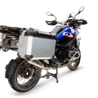 GPR TECH compatible with  Bmw R 1300 GS Adventure 2024/2026 GPR TECH Pair of side cases aluminum made, silver color with specific pannier holder Capacity 38 LT. + 38 LT.