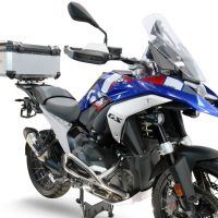 Top case GPR TECH compatible with  Bmw R 1300 GS Adventure 2024/2026 GPR TECH Top case in aluminum, silver color with specific plate included to mount on the original rear rack Capacity 55 LT.