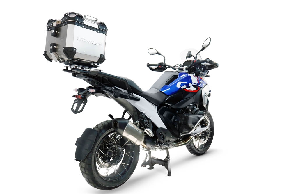  Bmw R 1300 GS Adventure 2024/2026 GPR TECH Top case in Titanium , Titanium Natural color with specific plate included Capacity 35 LT.