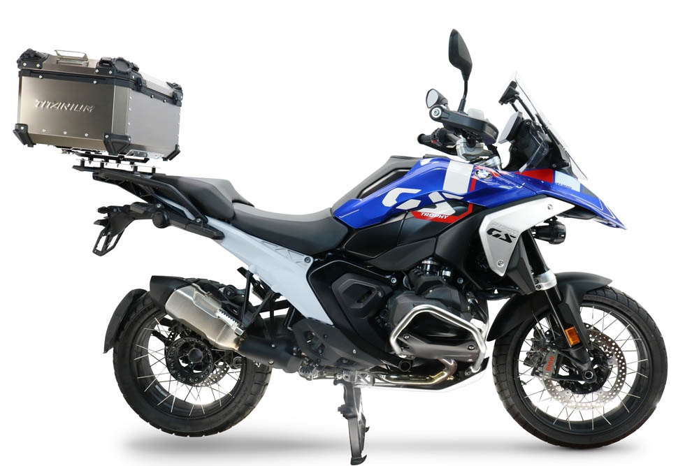  Bmw R 1300 GS Adventure 2024/2026 GPR TECH Top case in Titanium , Titanium Natural color with specific plate included Capacity 55 LT.