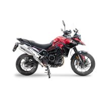 GPR exhaust compatible with Triumph Tiger 900 GT/Pro/Rally 2024-2025, Furore-X Acciaio Inox, Homologated legal slip-on exhaust including removable db killer and link pipe 