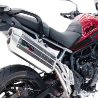 Exhaust compatible with Triumph Tiger 900 GT / Pro / Rally Pro 2024-2025, Hyper Sonic Titanium, Slip-on exhaust including removable db killer and link pipe, not EPA-compliant 