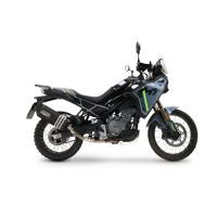 GPR exhaust compatible with Cf Moto 450 MT 2024-2026, Hyper Sonic Black Titanium, Racing full system exhaust, including removable db killer/spark arrestor 