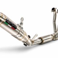 GPR exhaust compatible with Cf Moto 675NK 2024-2027, Deeptone Inox, full system exhaust legal for UK and non-EU countries including removable db killer 