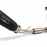 GPR exhaust compatible with Cf Moto 675NK 2024-2027, GP-Revo Black Titanium, full system exhaust legal for UK and non-EU countries including removable db killer 