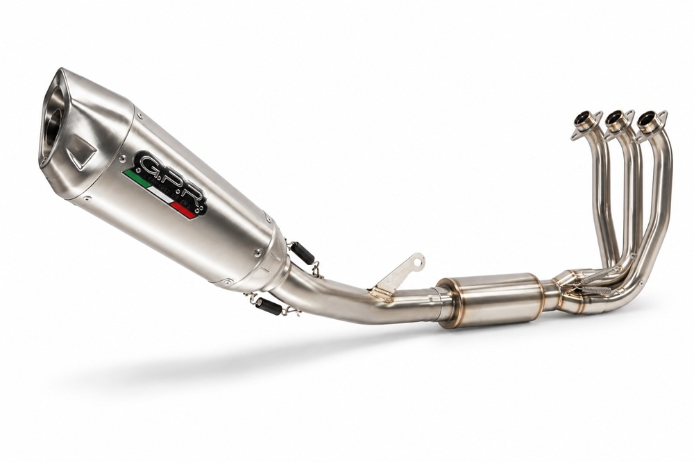 GPR exhaust compatible with Cf Moto 675SR-R 2024-2027, GP-Revo Titanium, Racing full system exhaust, including removable db killer 