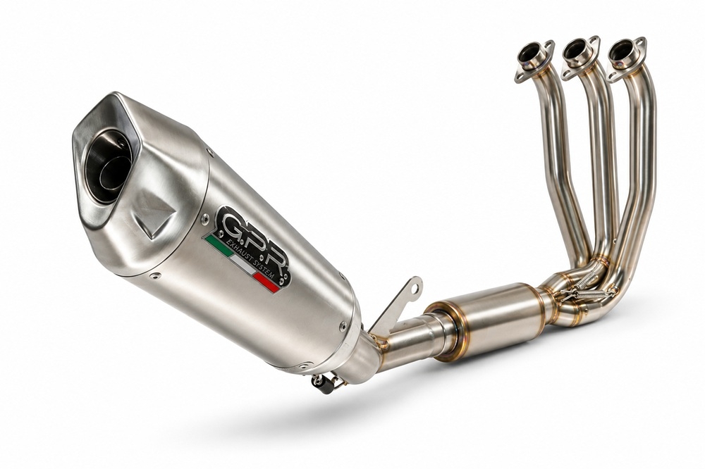 GPR exhaust compatible with Cf Moto 675SR-R 2024-2027, GP-Revo Titanium, Racing full system exhaust, including removable db killer 