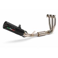 GPR exhaust compatible with Cf Moto 675NK 2024-2027, M3 Black Titanium, full system exhaust legal for UK and non-EU countries including removable db killer 