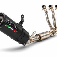 GPR exhaust compatible with Cf Moto 675NK 2024-2027, M3 Black Titanium, full system exhaust legal for UK and non-EU countries including removable db killer 