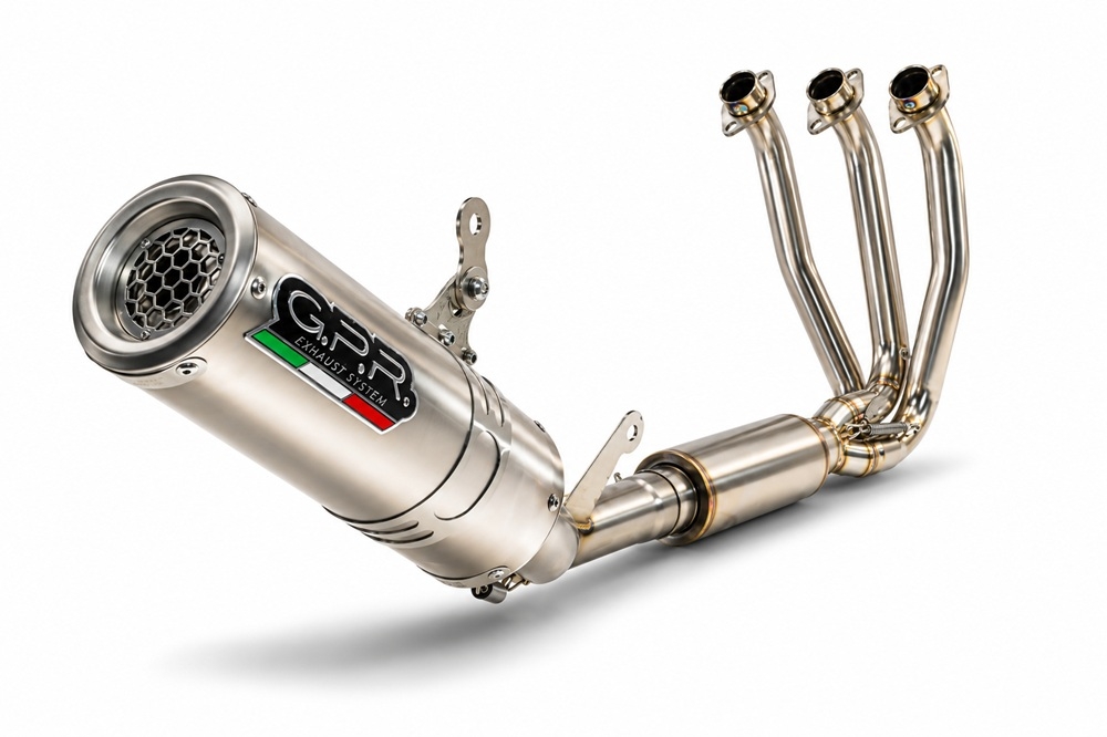 GPR exhaust compatible with Cf Moto 675NK 2024-2027, M3 Inox , full system exhaust legal for UK and non-EU countries including removable db killer 