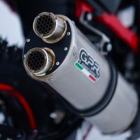 Exhaust compatible with Honda Crf 1100 L Africa Twin Adventure Sport 2020-2025, Dual Inox, Slip-on exhaust including removable db killer and link pipe, EPA-compliant 
