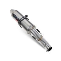 Exhaust compatible with Access Supermoto 450 2005-2021, Deeptone Atv, Slip-on exhaust including removable db killer and link pipe, EPA-compliance NOT required 