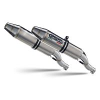 GPR exhaust compatible with Kawasaki Kfx 700 2004-2011, Deeptone Atv, Homologated legal full system exhaust including dual silencers and removable db killers 