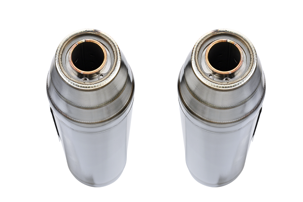 Exhaust compatible with Triumph Scrambler 900 2006-2014, Deeptone Inox, Dual slip-on including removable db killers and link pipes, EPA-compliant 
