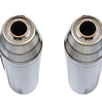 Exhaust compatible with Triumph Scrambler 900 2006-2014, Deeptone Inox, Dual slip-on including removable db killers and link pipes, EPA-compliant 