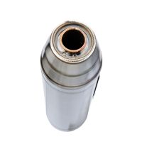 Exhaust compatible with Triumph Speed 400 2023-2025, Deeptone Inox, Slip-on exhaust including removable db killer and link pipe, EPA-compliant 