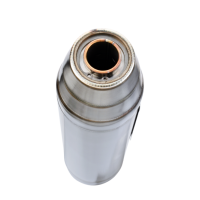 Exhaust compatible with Kawasaki KLX110 -110 L 2003-2025, Deeptone Inox, Full system exhaust, including removable db killer/spark arrestor 