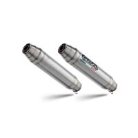 GPR exhaust compatible with Buell Xb 12 2003-2007, Deeptone Inox, Dual Homologated legal slip-on exhaust including removable db killers and link pipes 