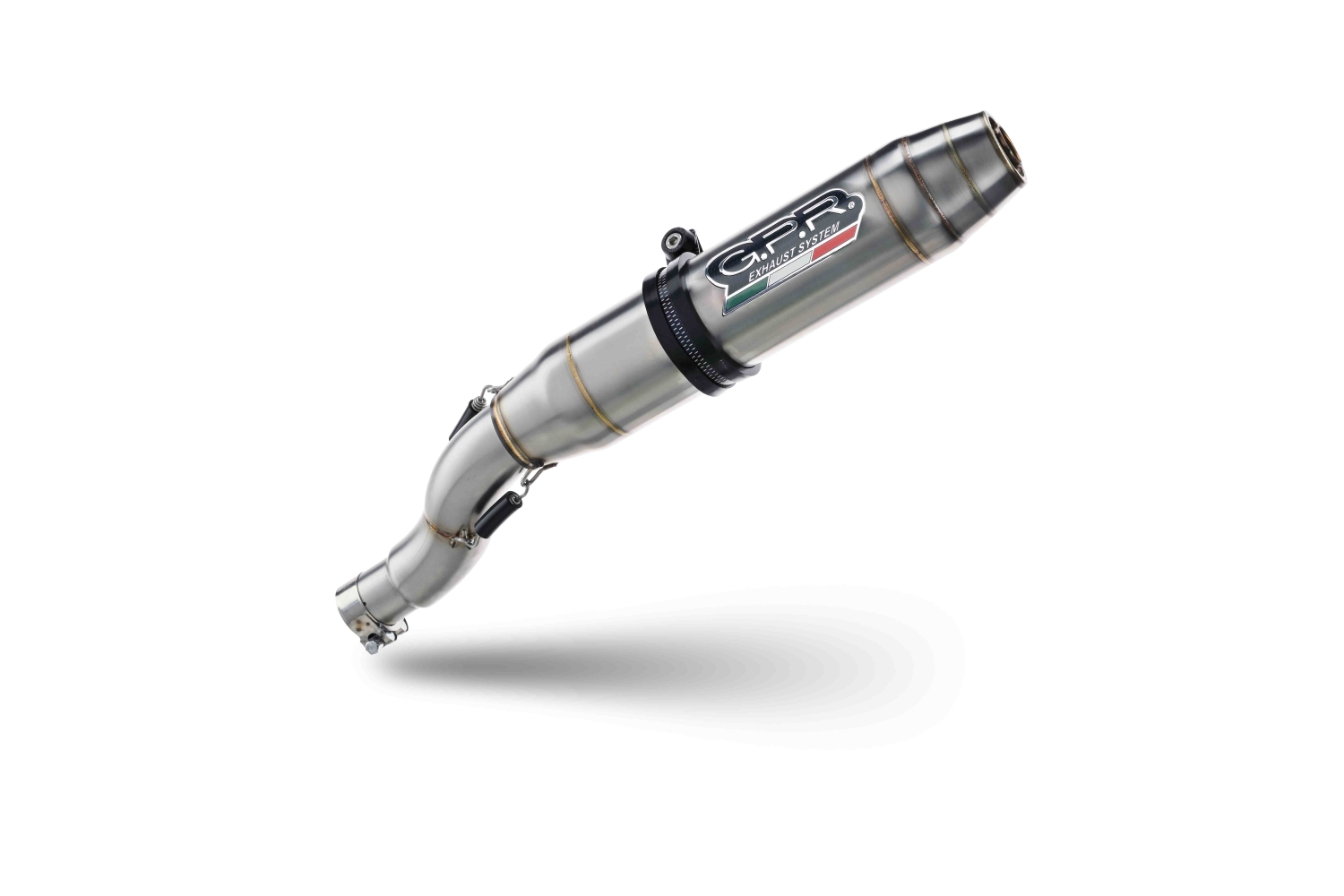Exhaust compatible with Aprilia Dorsoduro 900 2017-2020, Deeptone Inox, Dual slip-on exhausts including link pipes 