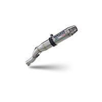GPR exhaust compatible with Beta RR 125 Enduro Ac 4t 2005-2009, Deeptone Inox, Homologated legal slip-on exhaust including removable db killer and link pipe 