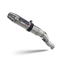 Exhaust compatible with Triumph Speed 400 2023-2025, Deeptone Inox, Slip-on exhaust including removable db killer and link pipe, EPA-compliant 
