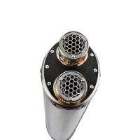 Exhaust compatible with Triumph Tiger 900 GT / Pro / Rally Pro 2024-2025, Dual Inox, Slip-on exhaust including removable db killer and link pipe, not EPA-compliant 