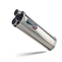 Exhaust compatible with Voge 900DSX 2024-2025, Dual Inox, Slip-on exhaust including removable db killer and link pipe, not EPA-compliant 