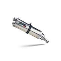 GPR exhaust compatible with Aprilia Tuareg 660 2021-2024, Dual Inox, Homologated legal slip-on exhaust including removable db killer and link pipe 