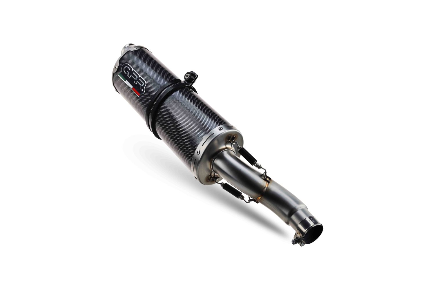 Exhaust compatible with Aprilia Tuareg 660 2021-2024, Dual Poppy, Slip-on exhaust including removable db killer and link pipe, EPA-compliant 