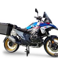 GPR TECH compatible with  BMW R 1300 GS 2023/2025 GPR TECH Pair of side cases aluminum made, black color with specific pannier holder Capacity 38 LT. + 38 LT.