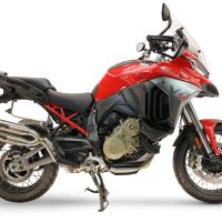 GPR exhaust compatible with Ducati Multistrada V4 - V4S 2025-2026, Deeptone Duplex, Dual Homologated legal slip-on exhaust including removable db killers and link pipes 
