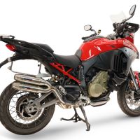 GPR exhaust compatible with Ducati Multistrada V4 - V4S 2025-2026, Deeptone Duplex, Dual Homologated legal slip-on exhaust including removable db killers and link pipes 