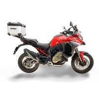 Top case GPR TECH compatible with  Harley Davidson Pan America 1250 2020/2024 GPR TECH Top case in aluminum, silver color with specific plate included Capacity 35 LT.