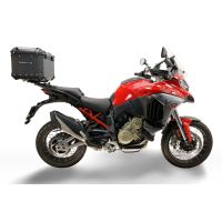 Top case GPR TECH compatible with  Harley Davidson Pan America 1250 2020/2024 GPR TECH Top case in aluminum, black color with specific plate included Capacity 35 LT.