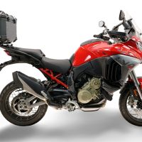 Top case GPR TECH compatible with  Harley Davidson Pan America 1250 2020/2024 GPR TECH Top case in aluminum, black color with specific plate included Capacity 35 LT.