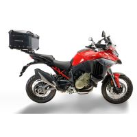 Top case GPR TECH compatible with  Harley Davidson Pan America 1250 2020/2024 GPR TECH Top case in aluminum, black color with specific plate included Capacity 45 LT.