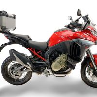  Harley Davidson Pan America 1250 2020/2024 GPR TECH Top case in Titanium , Titanium Natural color with specific plate included Capacity 55 LT.