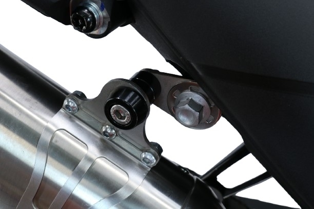 GPR exhaust compatible with Zontes 703 F 2025-2026, Furore-X Acciaio Inox, Homologated legal slip-on exhaust including removable db killer and link pipe 