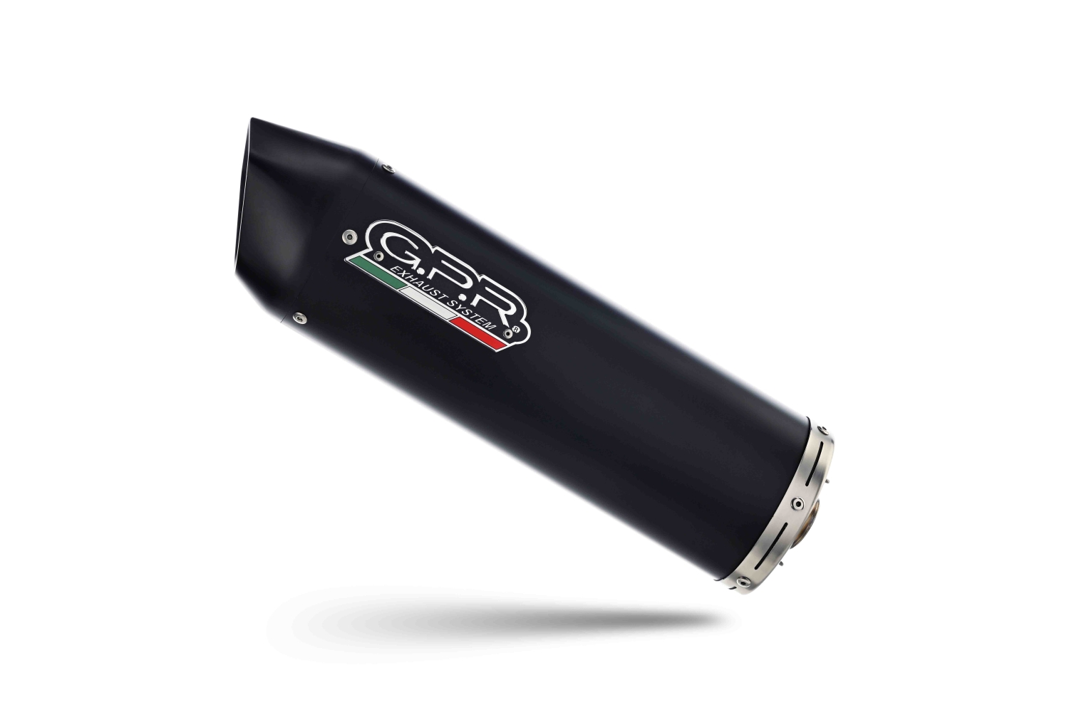 Exhaust compatible with Beta RR 125 4T Enduro 2021-2024, Furore Evo4 Nero, Slip-on exhaust including link pipe and removable db killer 