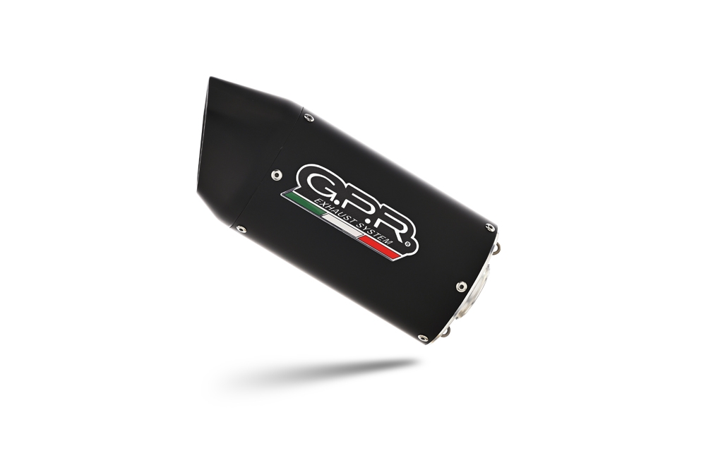 Exhaust compatible with Ktm RC 390 2022-2024, Furore Evo4 Nero, Slip-on exhaust including removable db killer and link pipe, EPA-compliant 