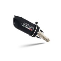 GPR exhaust compatible with Ktm Rc 390 2022-2024, Furore Evo4 Nero, Homologated legal slip-on exhaust including removable db killer and link pipe 