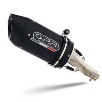 Exhaust compatible with Ktm RC 390 2022-2024, Furore Evo4 Nero, Slip-on exhaust including removable db killer and link pipe, EPA-compliant 