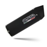 Exhaust compatible with Aprilia Pegaso 3 650 - Pegaso i.e. 1997-2000, Furore Nero, Dual slip-on including removable db killers and link pipes, EPA-compliant 