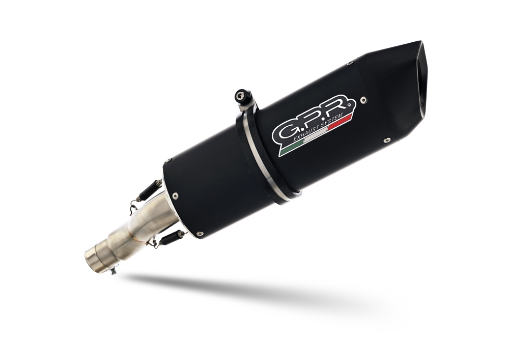 Exhaust compatible with Gas Gas SM 700 2023-2024, Furore Evo4 Nero, Slip-on exhaust including link pipe and removable db killer 